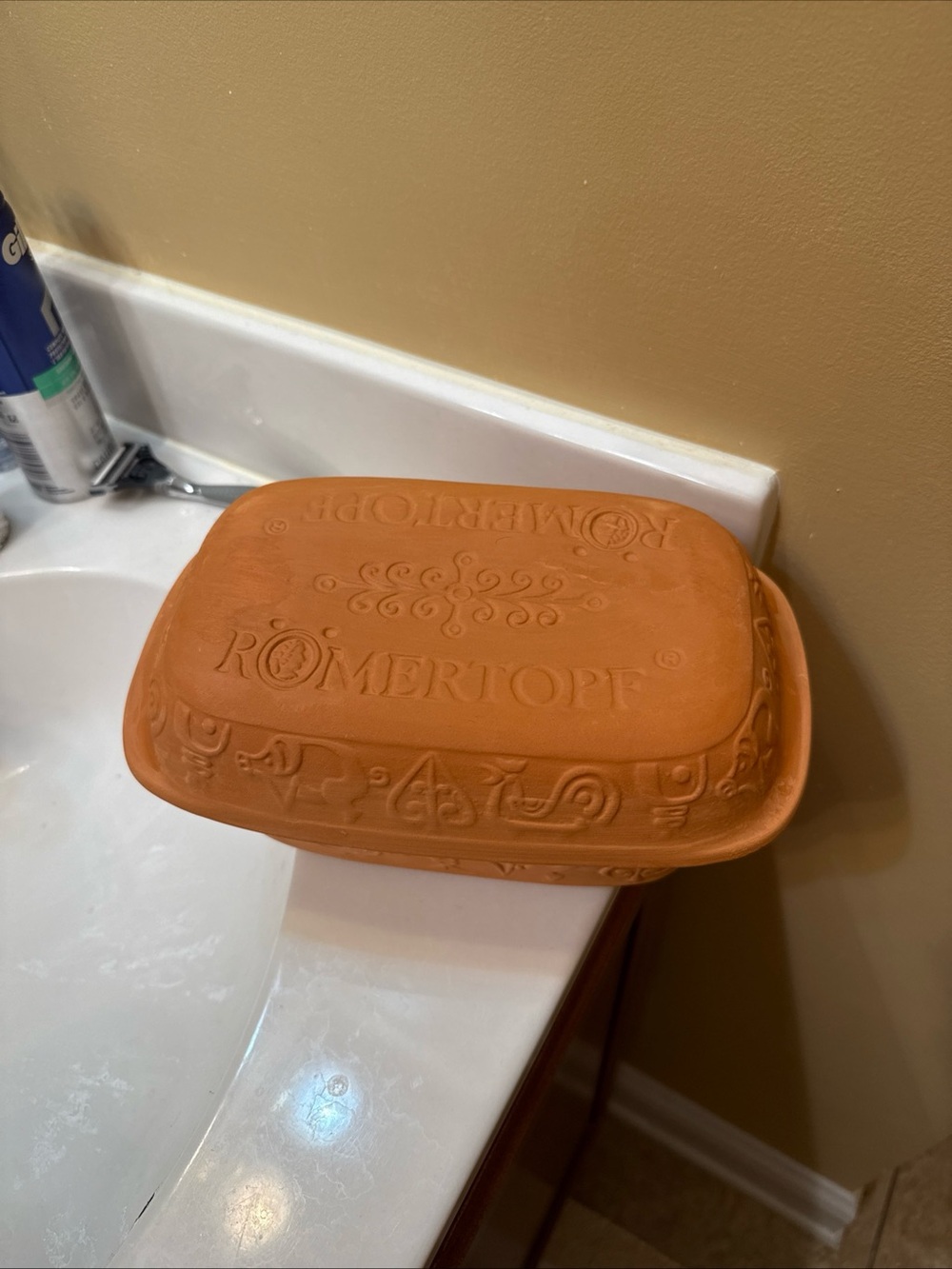Terracotta Covered Baker - Warm Orange